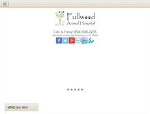Tablet Screenshot of fullwoodanimalhospital.com